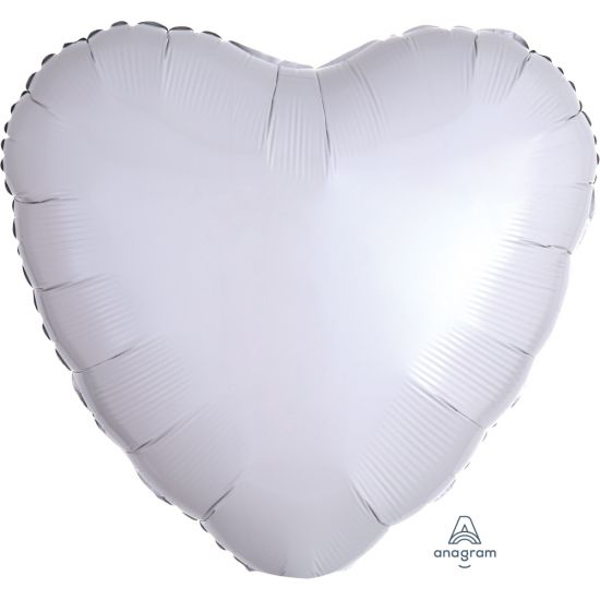 Heart - White 18"/45cm Plain
