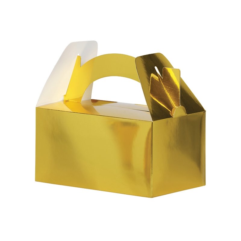 FS METALLIC GOLD LUNCH/TREAT BOX (PACK OF 5)