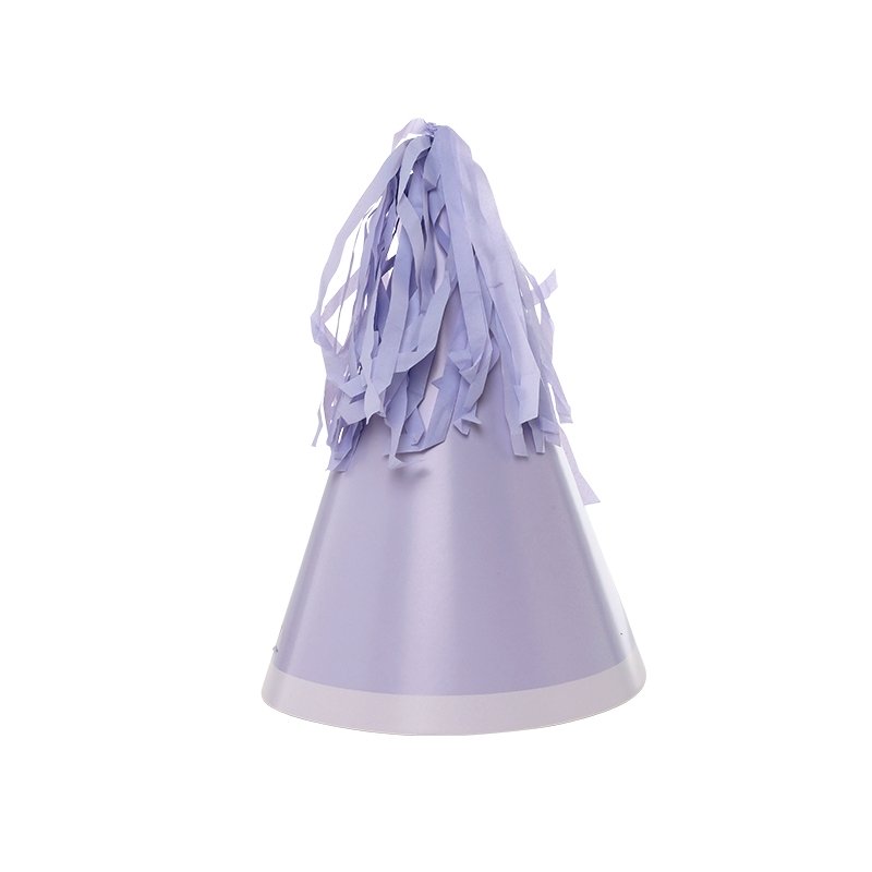 FS PARTY HAT WITH TASSEL TOPPER PASTEL LILAC 10PK