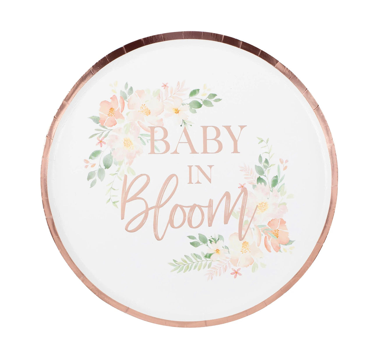 BABY IN BLOOM PLATES - PK8