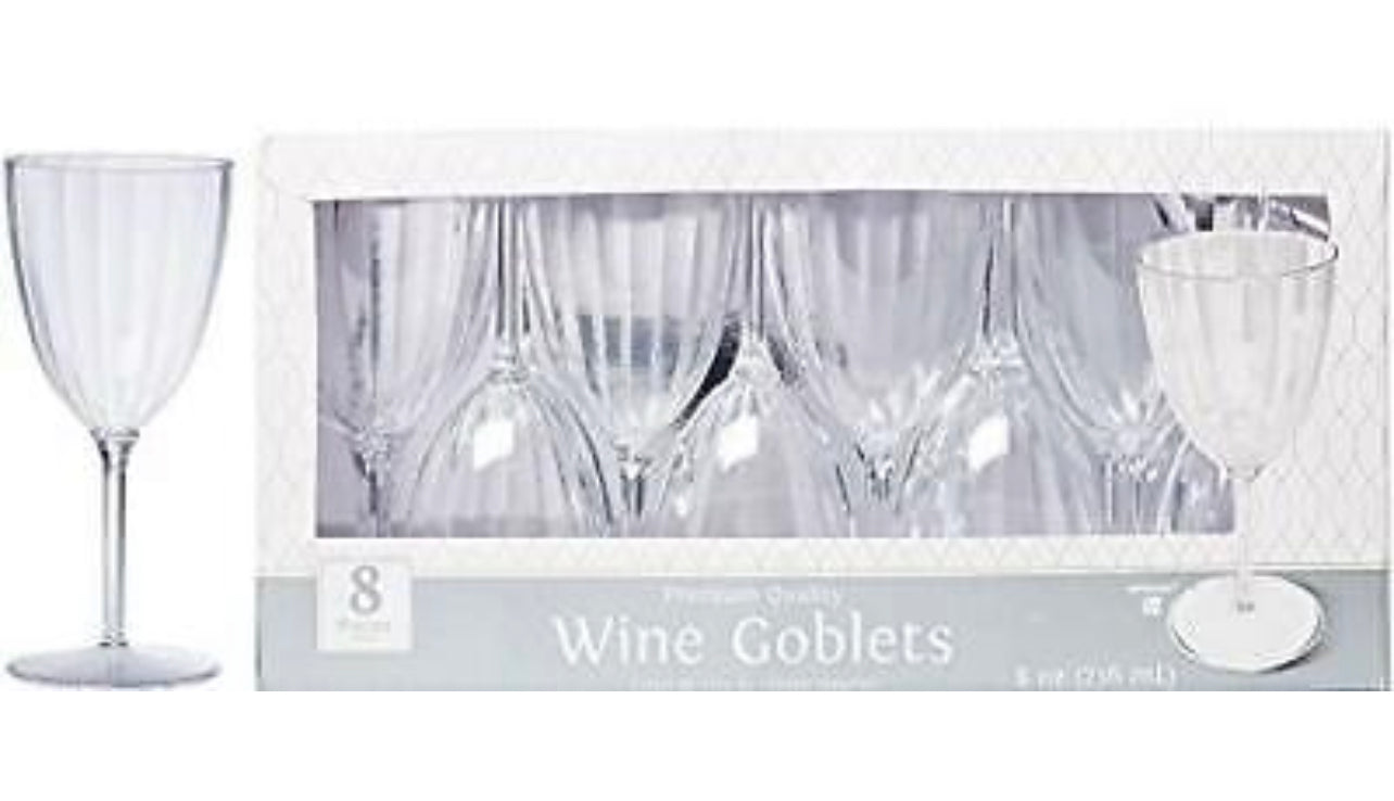 PREMIUM QUALITY WINE GOBLETS PK8