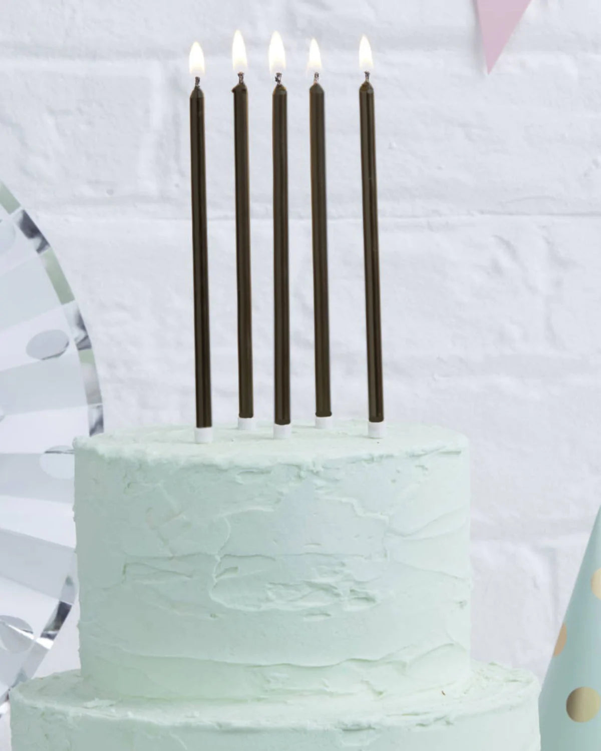 TALL CAKE CANDLES BLACK
