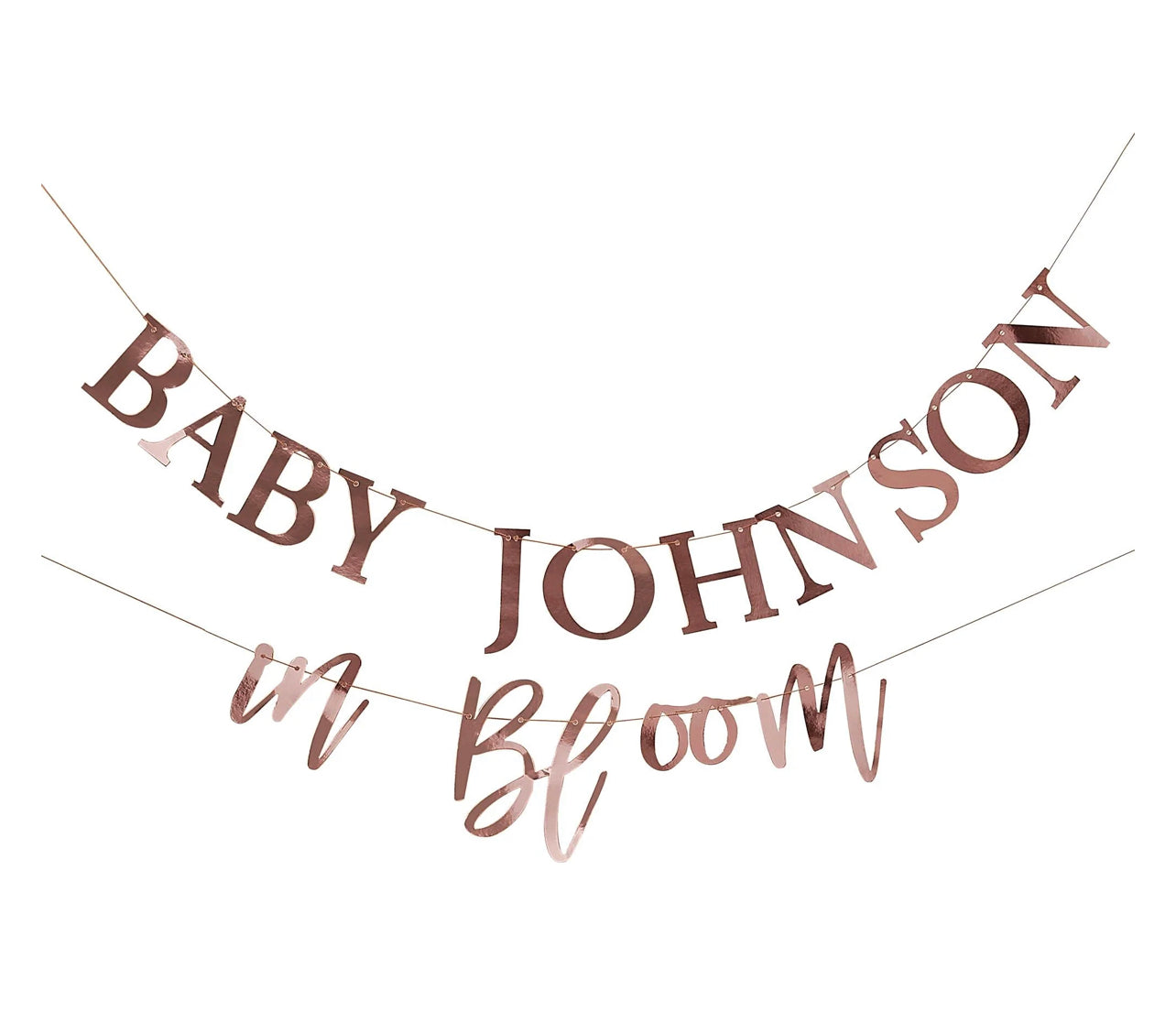 BABY IN BLOOM CUSTOMISABLE BUNTING