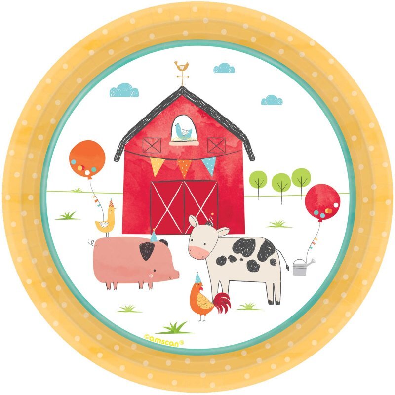 Barnyard Birthday Lunch Plates (7”)