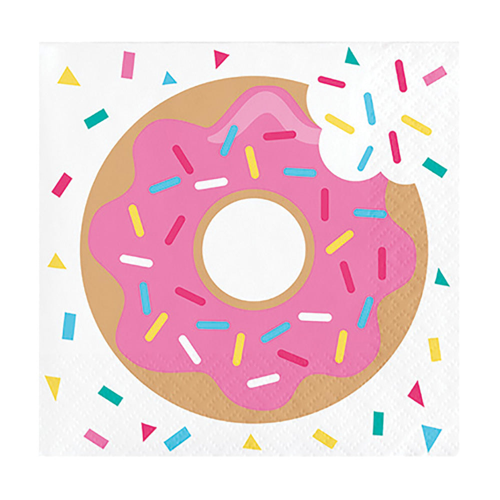 DONUT TIME BEVERAGE NAPKINS PK16