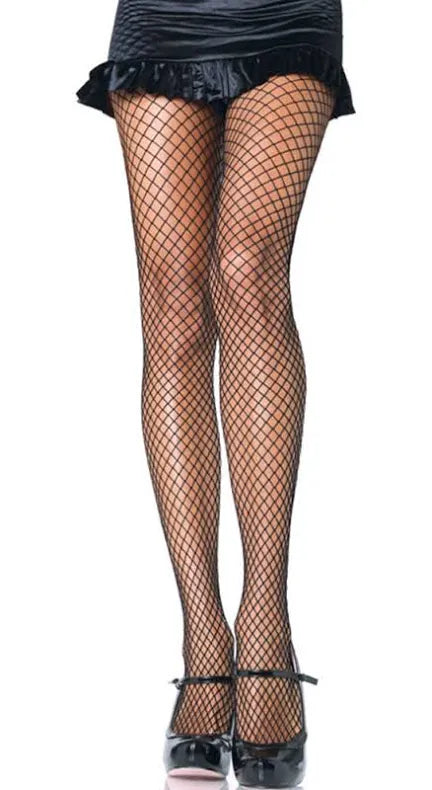ADULTS BLACK FISHNET STOCKINGS