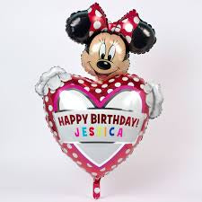 Personalised Minnie Mouse Supershape foil balloon