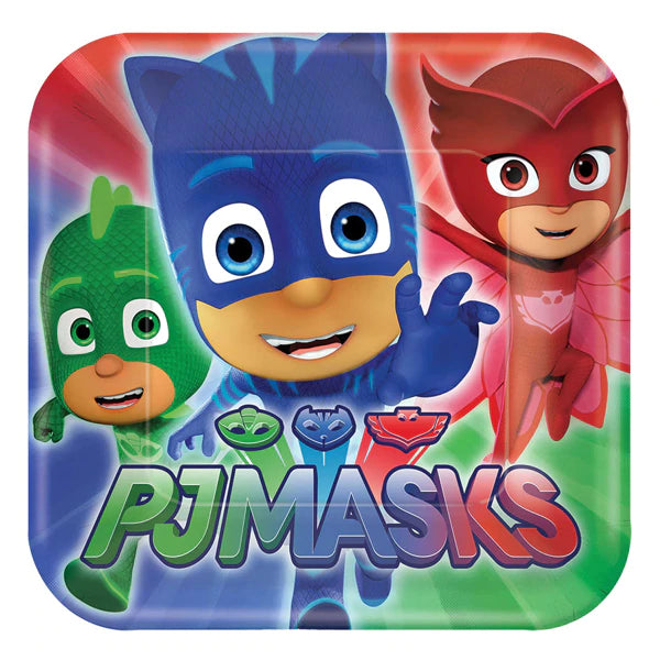 Pj mask snack plates
