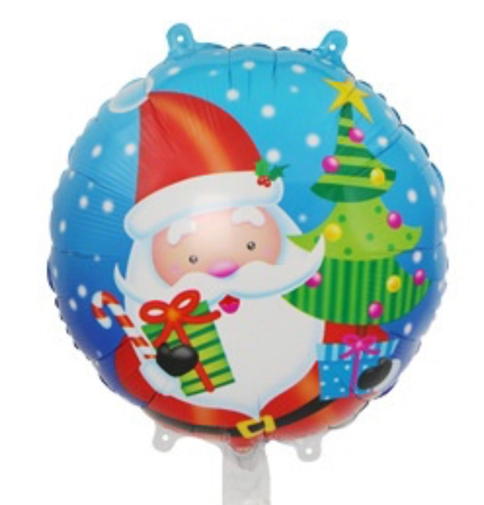SANTA HOLDING PRESENT FOIL BALLOON