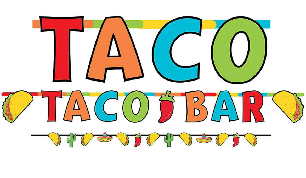 Taco bar banner kit