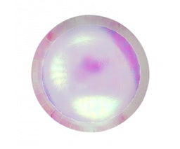 FS PAPER ROUND SNACK PLATE 7" IRIDESCENT 10PK