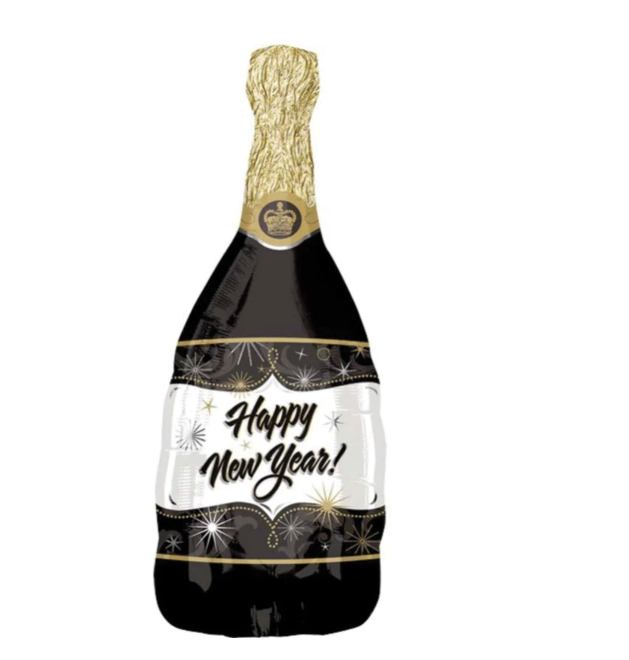 HAPPY NEW YEAR CHAMPAGNE BOTTLE SUPERSHAPE