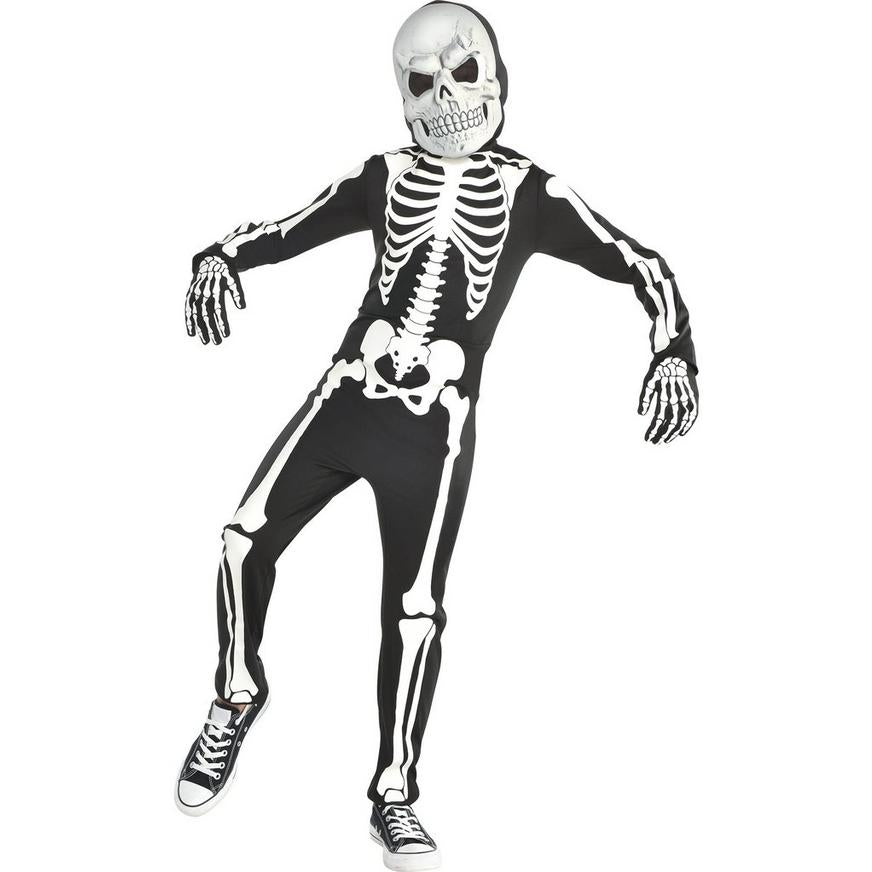 TODDLER GLOW IN THE DARK X-RAY SKELETON COSTUME 3-4