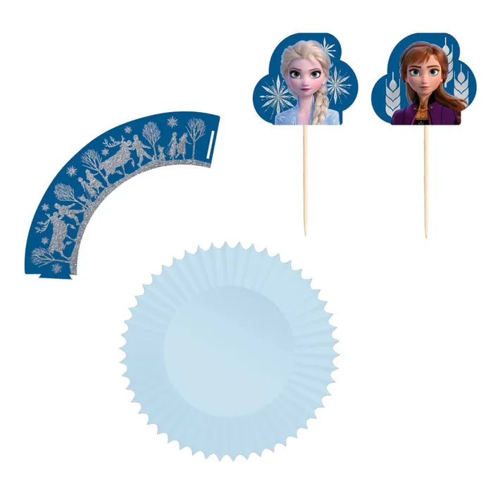 FROZEN 2 GLITTER CUPCAKE KIT (PACK OF 24)