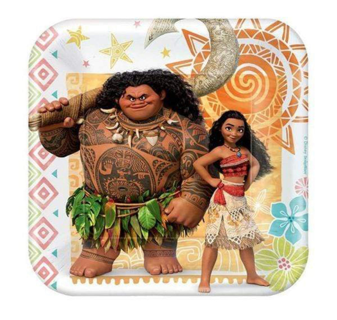 Moana Square Plates 18cm 8pk