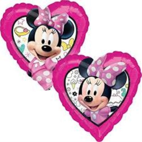 Minnie Mouse heart foil balloon