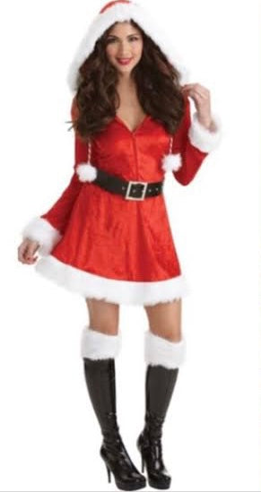 ADULTS SASSY SANTA COSTUME