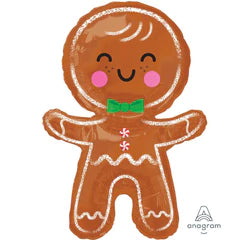 GINGERBREAD MAN SUPERSHAPE FOIL BALLOON