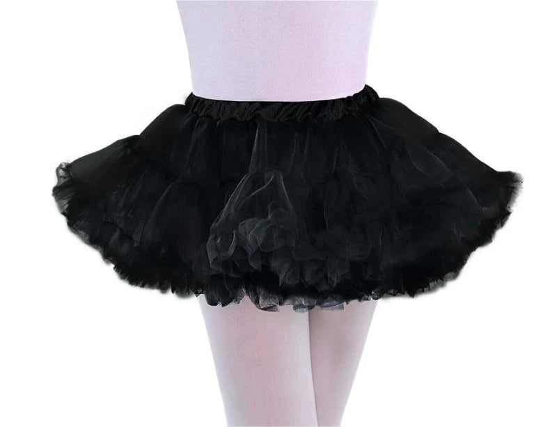 KIDS BLACK TUTU/ PETTICOAT - SIZE M/L