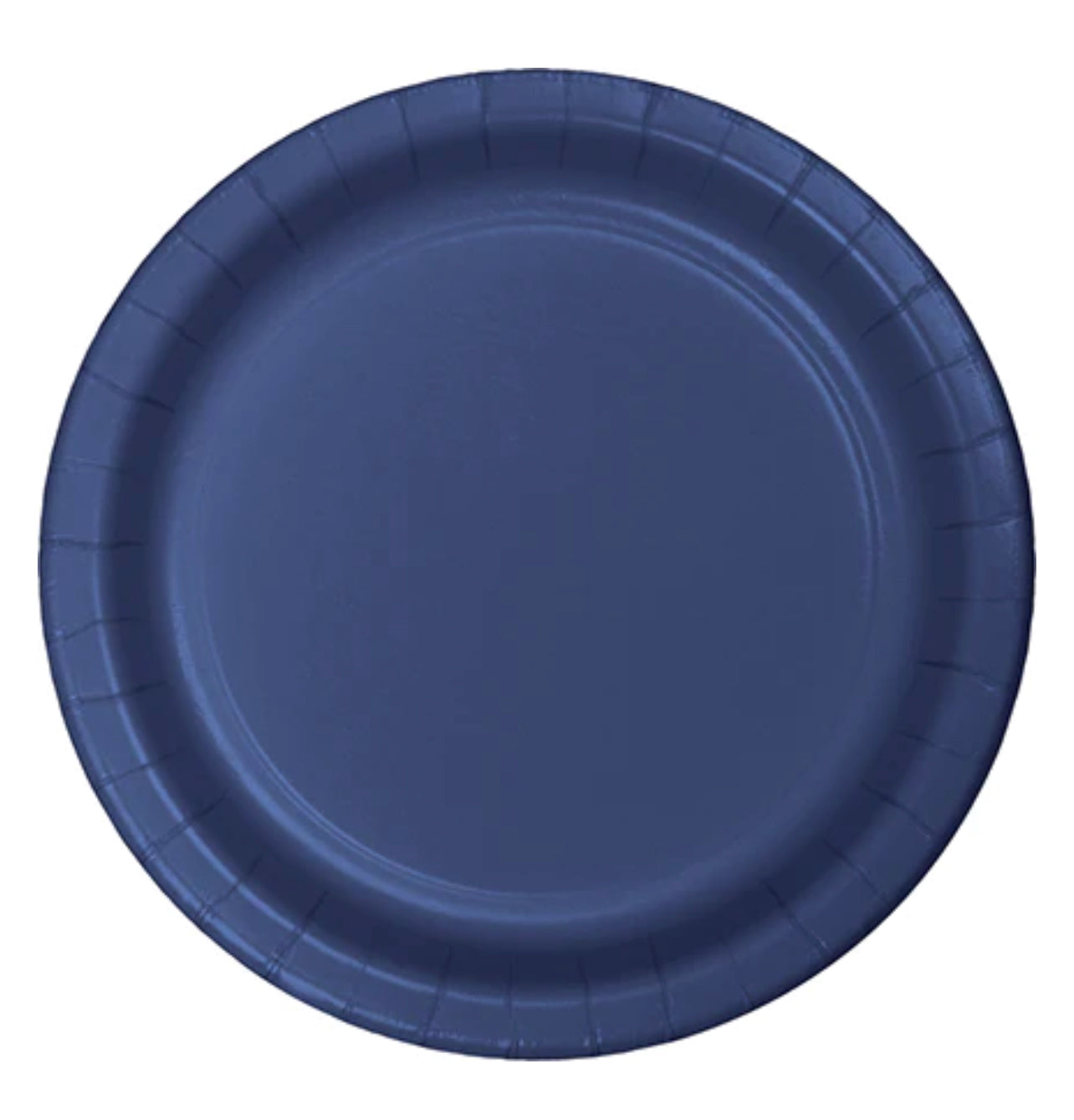 NAVY BLUE BANQUET PAPER PLATES PK20 (26.7CM)
