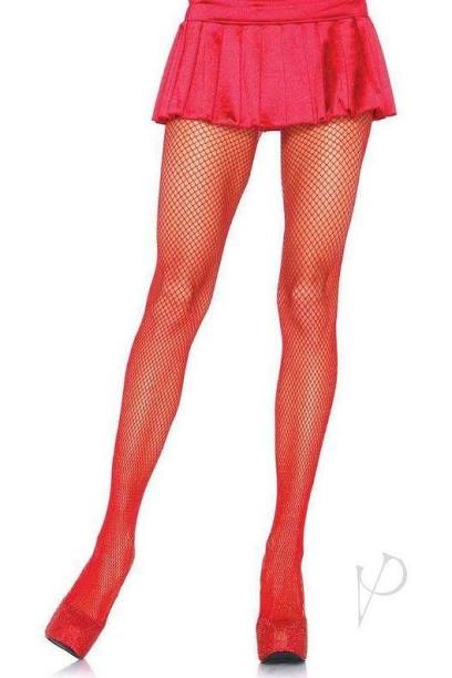 ADULTS RED FISHNET STOCKINGS