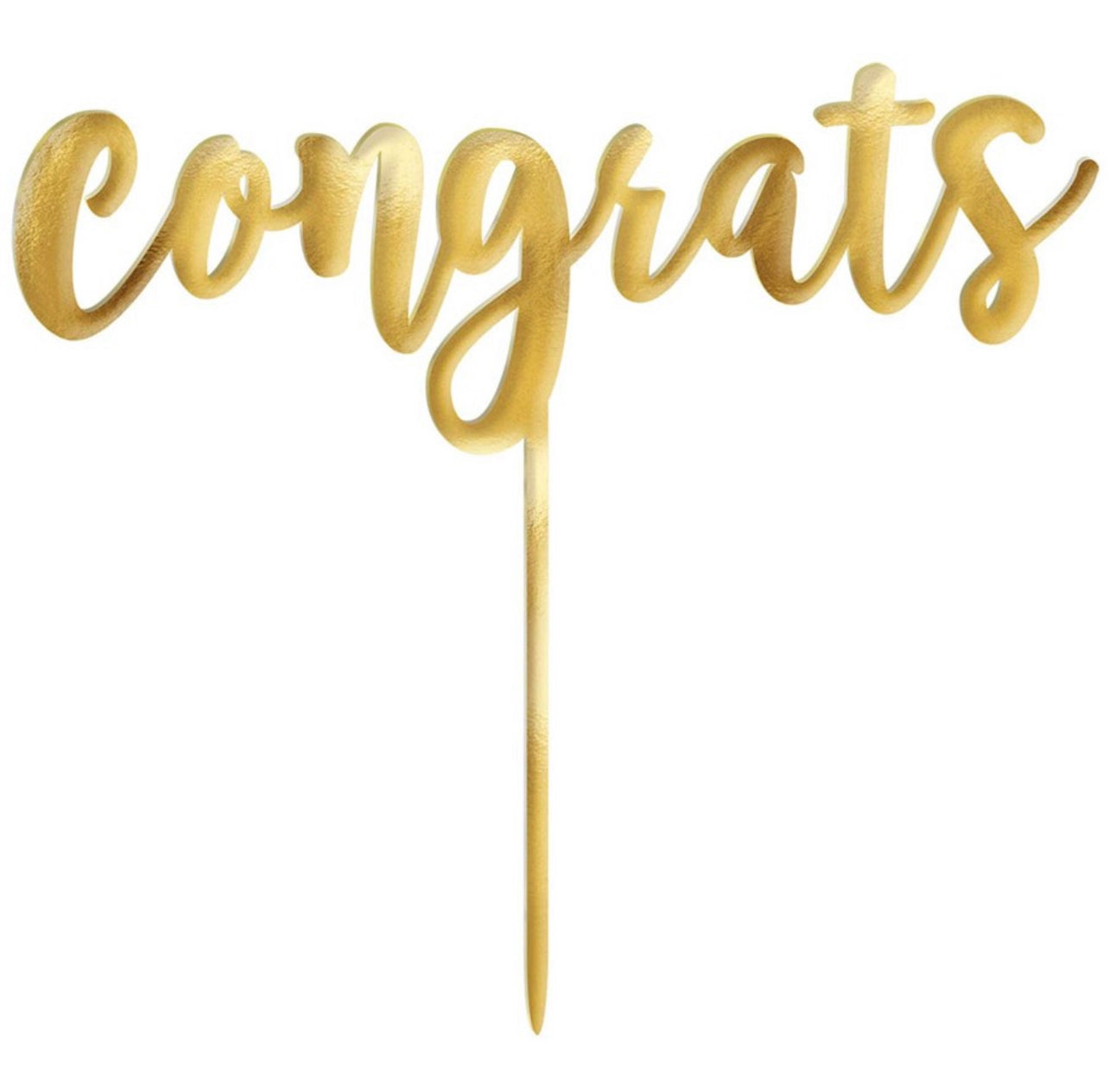 GOLD CONGRATS CAKE TOPPER