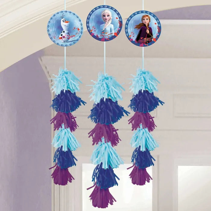 FROZEN 2 HANGING TASSEL DECORATIONS (PACK OF 3)
