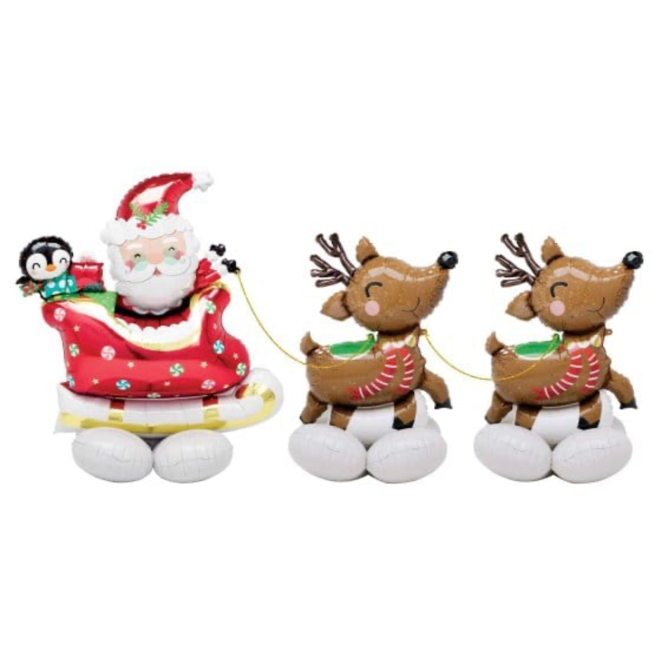 CHRISTMAS SANTA & REINDEERS AIRLOONZ