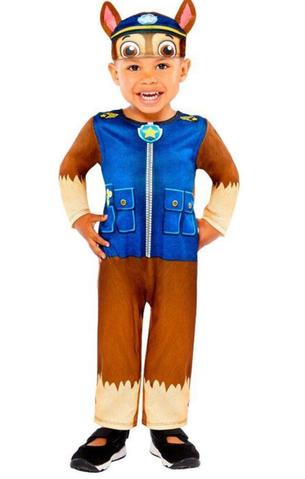 PAW PATROL CHASE COSTUME 2-3 YEARS