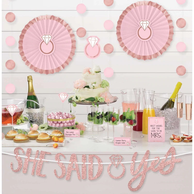 Engagement - She Said Yes - Table Decorating Kit
