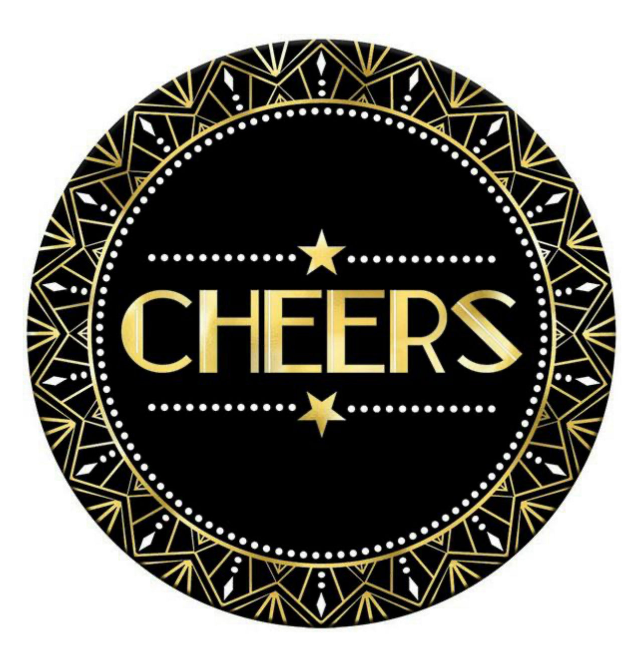 GLITZ & GLAM CHEERS COASTERS