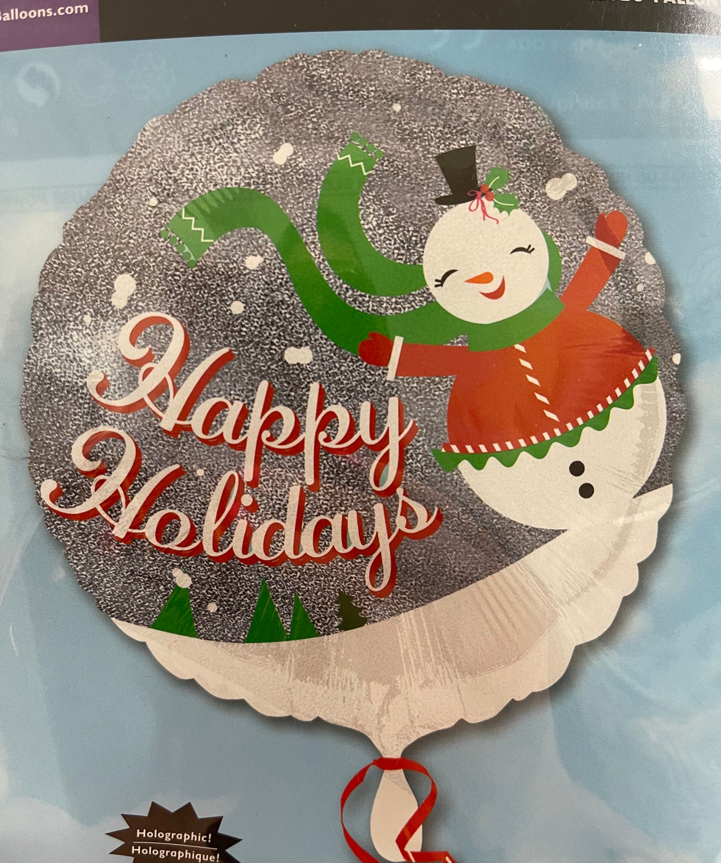HAPPY HOLIDAYS FOIL BALLOON