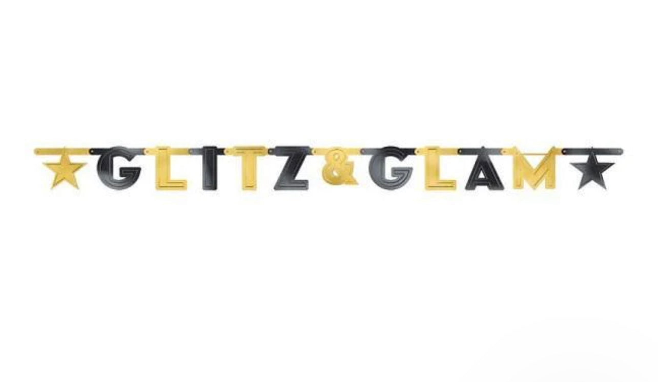 GLITZ & GLAM LETTER BANNER