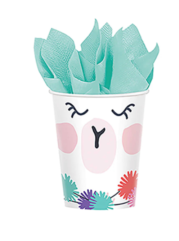 Llama Party Paper Cups