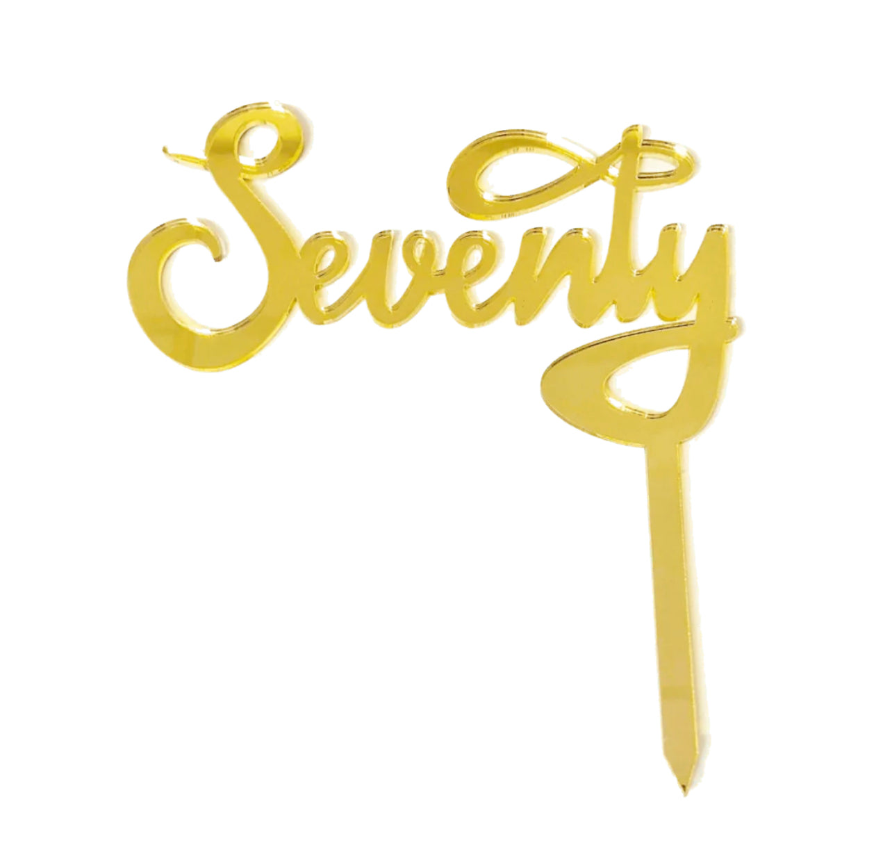 SEVENTY GOLD ACRYLIC TOPPER