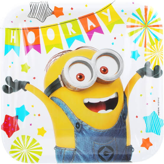 Despicable me party plate large