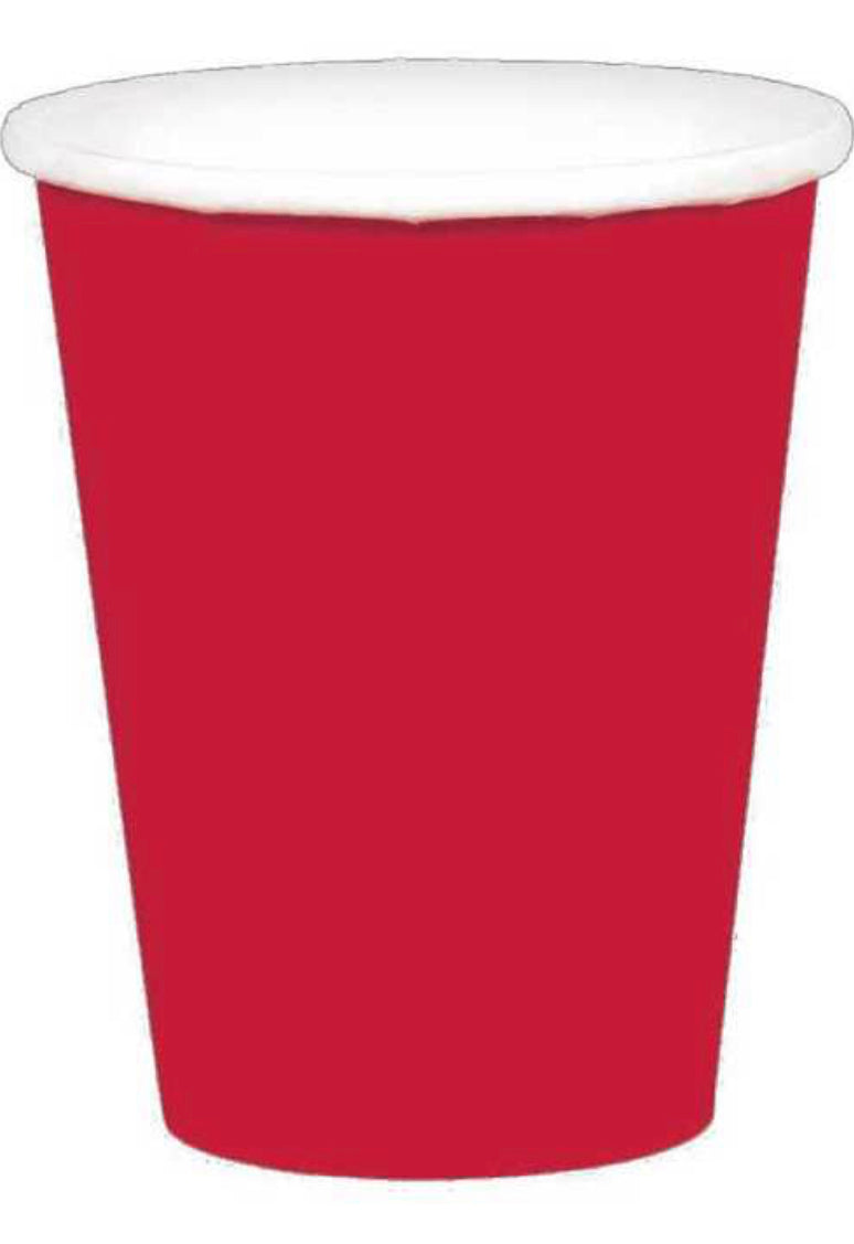 CLASSIC RED PAPER CUPS PK24 (266ML)
