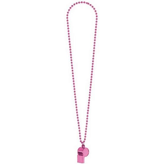 PINK WHISTLE ON CHAIN