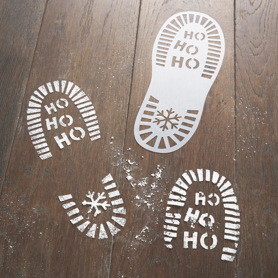 SANTAS FOOTPRINT STENCIL