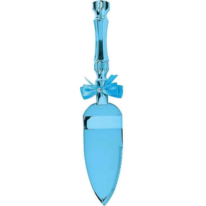BLUE PLASTIC CAKE SERVER