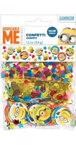 Despicable me table confetti