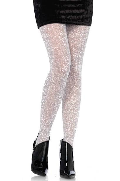 ADULTS SILVER SHIMMER TIGHTS
