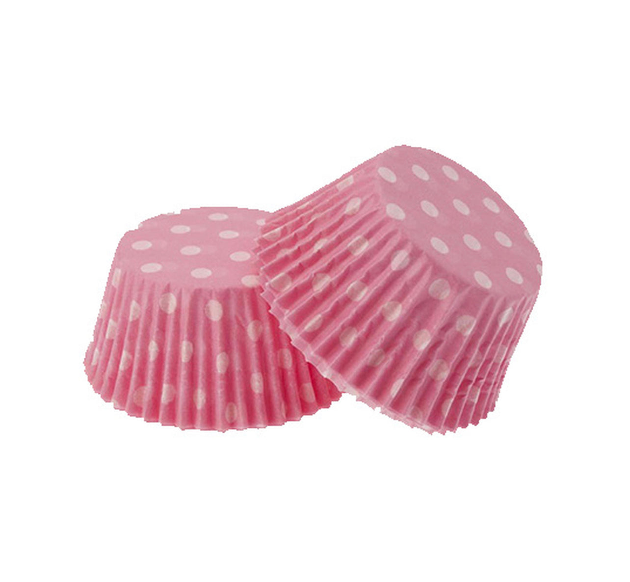 Cupcake Cases Polka Dots 75Pk - Baby Pink
