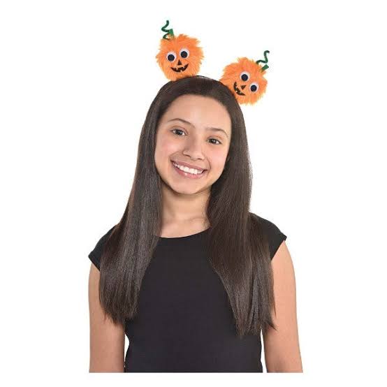 Pumpkin Pom Pom headband