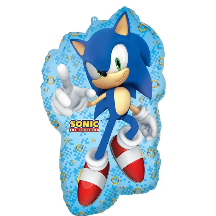 SONIC THE HEDGEHOG SUPERSHAPE HELIUM BALLOON 76CM