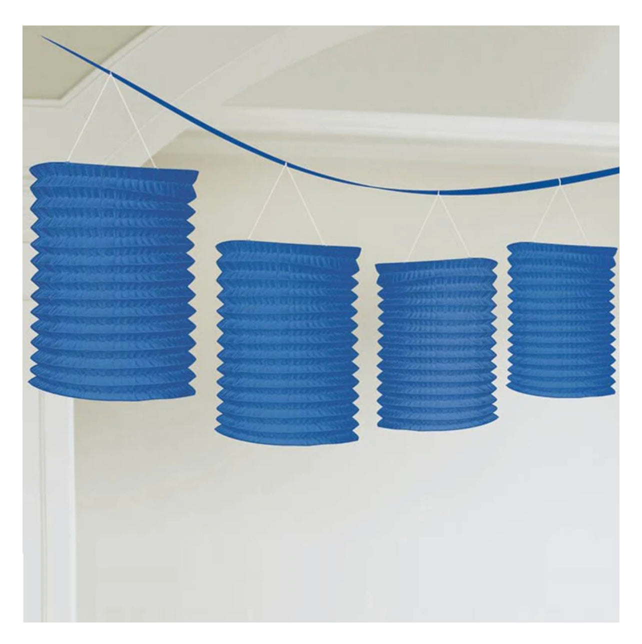 PAPER LANTERN GARLAND - ROYAL BLUE