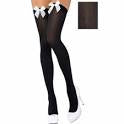ADULTS SATIN BOW THIGH HIGHS