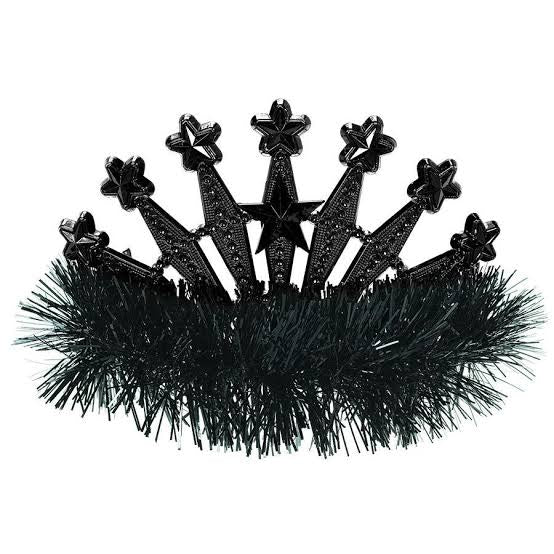 BLACK PLASTIC TIARA