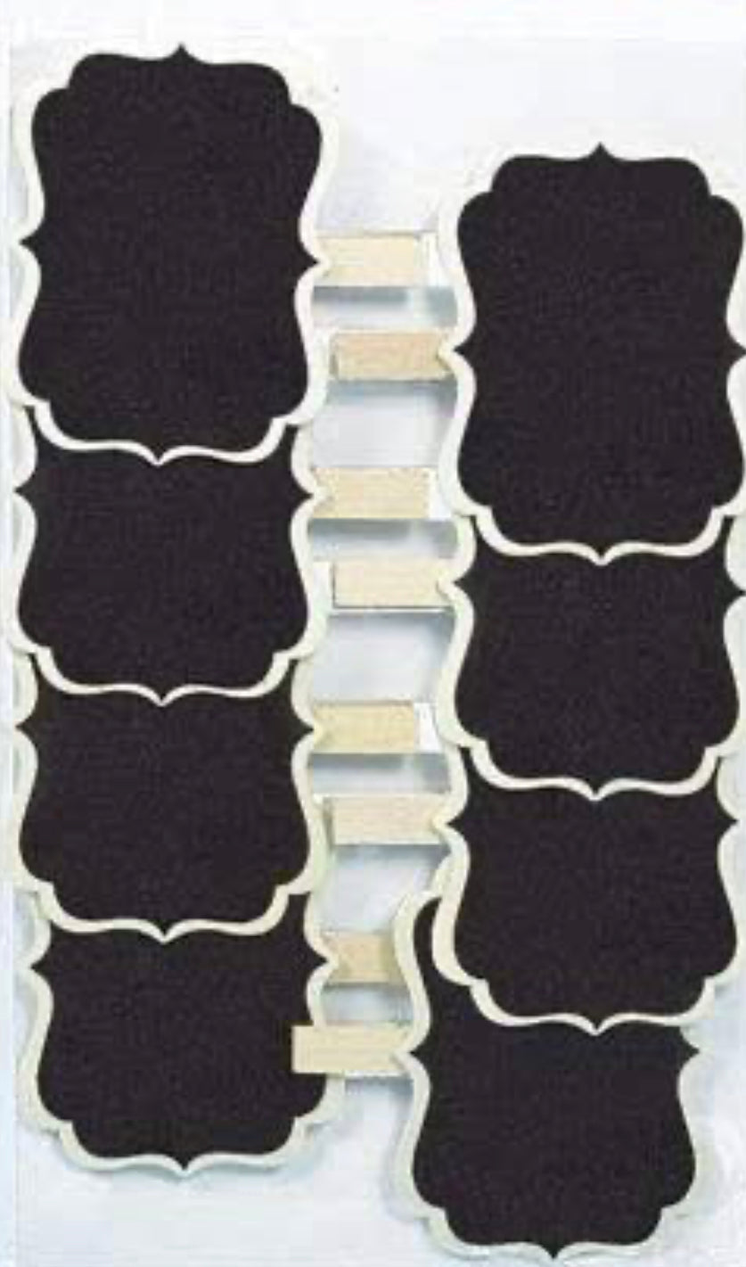 WOODEN CHALKBOARD CLIPS PK8