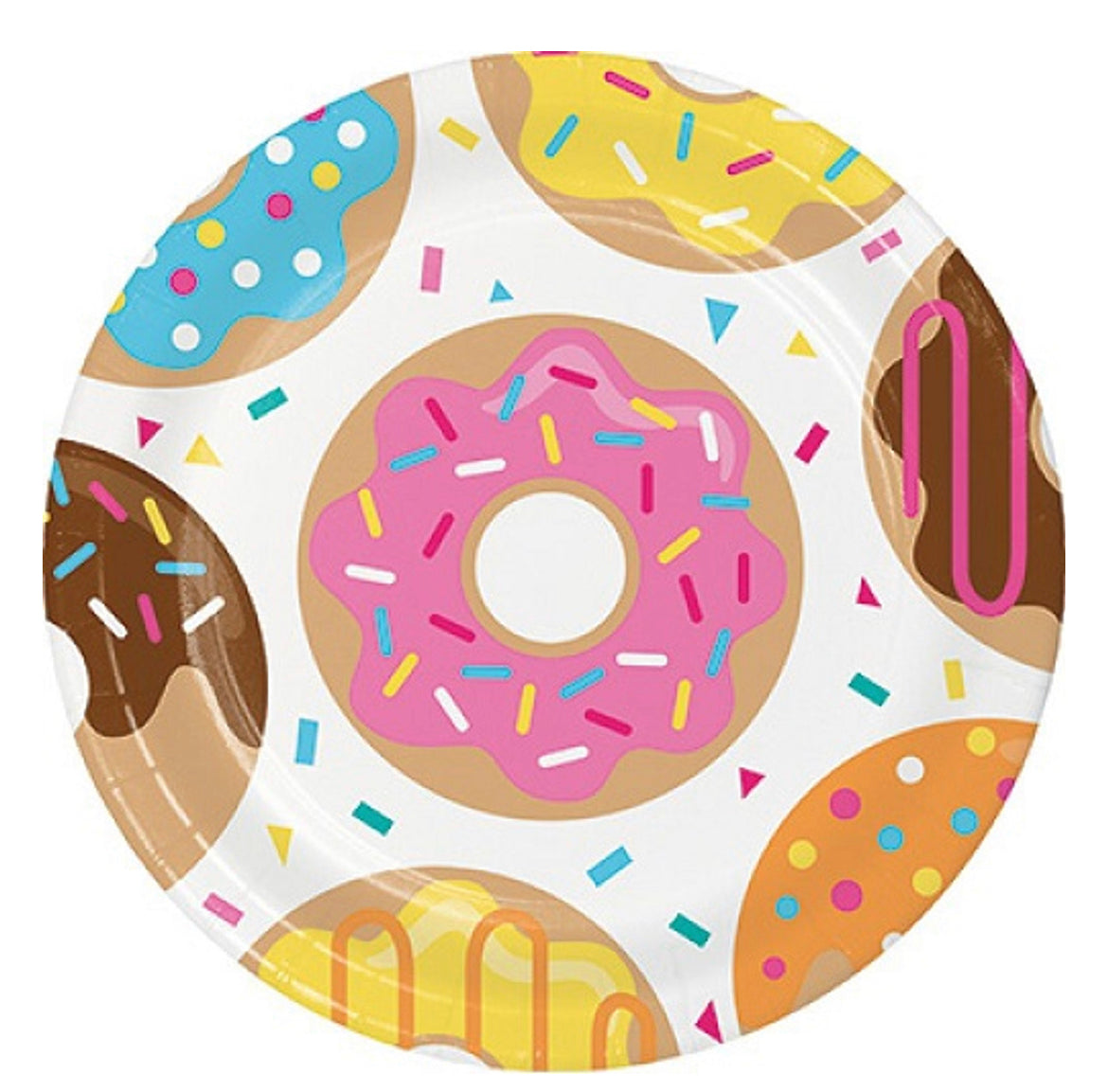 DONUT TIME DINNER PLATES 8PK